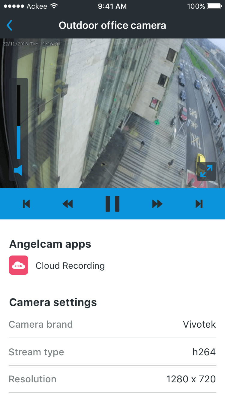 Mobile App Angelcam @ackee